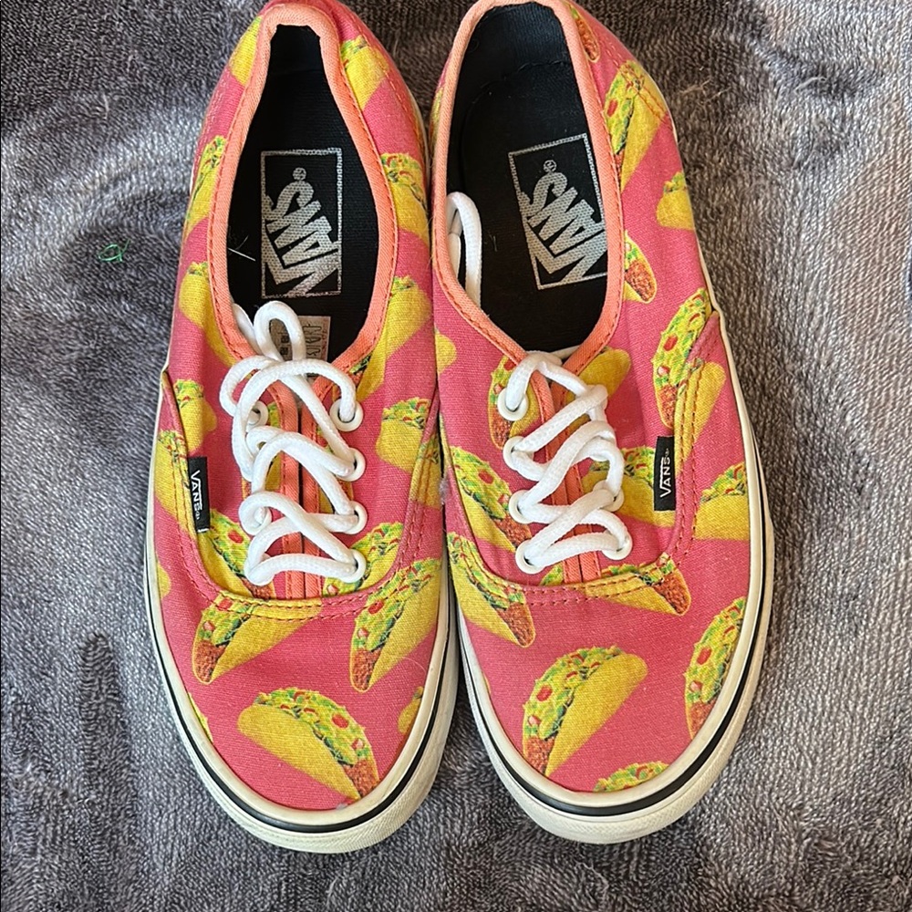 Vans Women's Pink Taco Print Sneakers